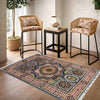 Mamluk Area Rug Handmade Multi Medallion 3x5 ft