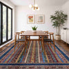 Shawl Area Rug Handmade Multi Floral 5x8 ft