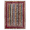 Shawl Area Rug Handmade Red Floral 5x8 ft