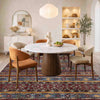 Gabbeh Area Rug Handmade Multi Medallion 5x8 ft