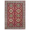 Kazak Rug Handmade Red Medallion 7x10 ft