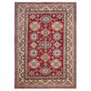 Kazak Rug Handmade Red Medallion 7x10 ft
