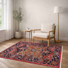 Heriz Area Rug Handmade Multi Medallion 2x4 ft