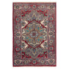 Heriz Area Rug Handmade Multi Medallion 2x4 ft