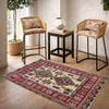 Kazak Rug Handmade Beige Medallion 3x5 ft