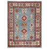Kazak Rug Handmade Blue Medallion 3x5 ft