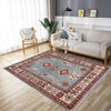 Kazak Rug Handmade Blue Medallion 3x5 ft