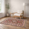 Kazak Rug Handmade Brown Medallion 3x5 ft