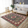 Kazak Rug Handmade Green Medallion 3x5 ft