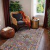 Kazak Rug Handmade Gray Medallion 3x5 ft