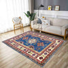 Kazak Rug Handmade Blue Medallion 3x5 ft