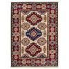Kazak Rug Handmade Beige Medallion 2x4 ft
