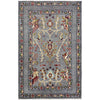 Sultani Area Rug Handmade Gray Floral 4x6 ft
