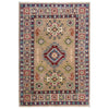 Kazak Rug Handmade Multi Medallion 2x4 ft