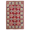 Kazak Rug Handmade Red Medallion 2x4 ft