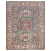 Kazak Rug Handmade Gray Medallion 6x9 ft