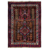 Baluchi Rug Handmade Multi Prayer Design 2x4 ft