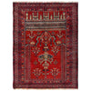 Baluchi Rug Handmade Red Prayer Design 2x4 ft