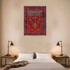 Baluchi Rug Handmade Red Prayer Design 2x4 ft