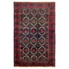 Baluchi Rug Handmade Multi Geometric 4x6 ft