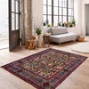 Baluchi Rug Handmade Multi Geometric 3x5 ft