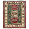 Kazak Rug Handmade Multi Medallion 4x7 ft