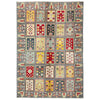 Bakhtiar Area Rug Handmade Gray Floral 4x6 ft