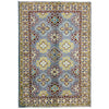 Kazak Rug Handmade Blue Medallion 3x5 ft