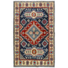 Kazak Rug Handmade Multi Medallion 4x6 ft