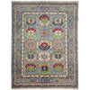 Waziri Area Rug Handmade Multi Medallion 5x8 ft