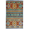 Gabbeh Area Rug Handmade Multi Medallion 2x3 ft