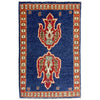 Kazak Rug Handmade Blue Medallion 2 x 3 ft