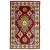 Kazak Rug Handmade Red Medallion 2 x 3 ft