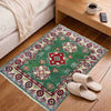 Kazak Rug Handmade Green Medallion 2 x 3 ft