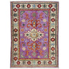 Kazak Rug Handmade Pink Medallion 2 x 3 ft