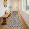 Kazak Rug Handmade Gray Medallion 10' Runner
