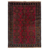 Baluchi Rug Handmade Red Geometric 2x4 ft