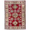Kazak Rug Handmade Red Medallion 2x4 ft