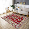 Kazak Rug Handmade Red Medallion 2x4 ft