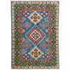 Kazak Rug Handmade Blue Medallion 2x4 ft