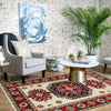 Kazak Rug Handmade Beige Medallion 2x4 ft