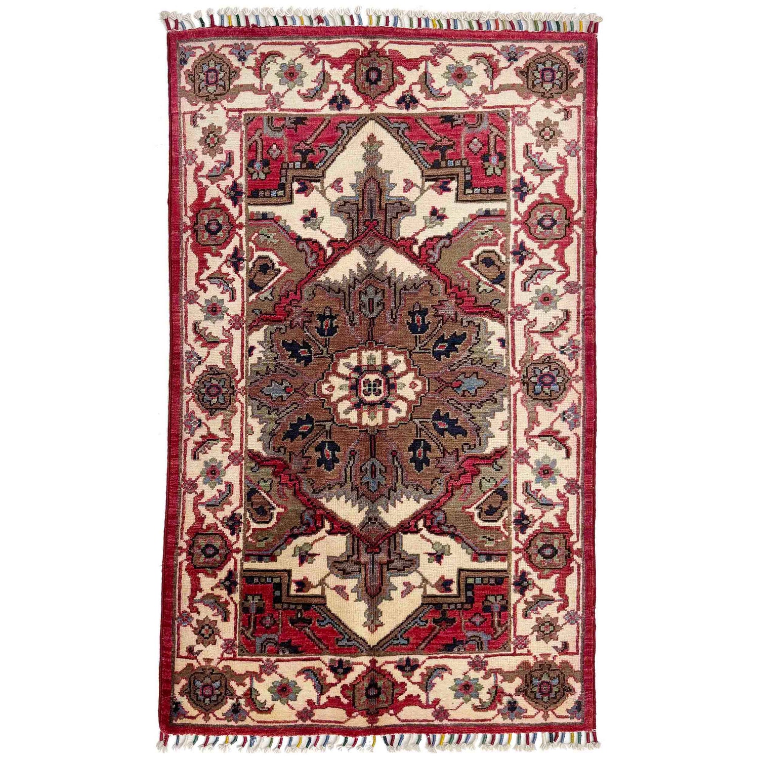 Kazak Rug Handmade Multi Medallion 2x4 ft