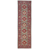 Kazak Rug Handmade Gray Medallion 10' Runner