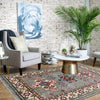 Kazak Rug Handmade Gray Medallion 2x4 ft