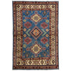 Kazak Rug Handmade Blue Medallion 3x5 ft