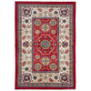 Kazak Rug Handmade Red Medallion 6x9 ft