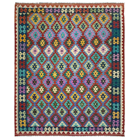 Handmade Multi Kilim Geometric 7x10 ft