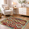 Handmade Multi Kilim Geometric 3x5 ft