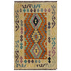 Handmade Multi Kilim Geometric 2x4 ft