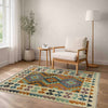 Handmade Multi Kilim Geometric 2x4 ft